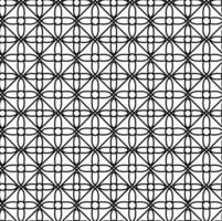Vector seamless texture in the form of a lattice of black floral patterns on a white background