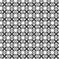 Vector seamless texture in the form of a lattice of black concentric circles on a white background