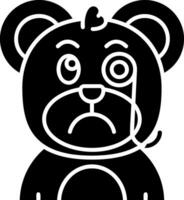Detective Glyph Icon vector