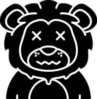 Dead Glyph Icon vector