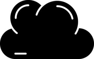 Cloud Glyph Icon vector