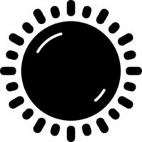 icono de glifo soleado vector