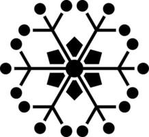 Snowflake Glyph Icon vector