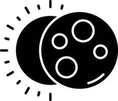 Eclipse Glyph Icon vector