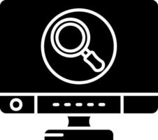 Search Glyph Icon vector