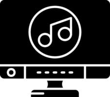 Music Glyph Icon vector