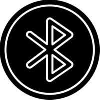 Bluetooth Glyph Icon vector