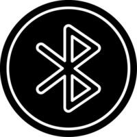 icono de glifo de bluetooth vector