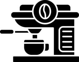 Coffee machine Glyph Icon vector