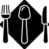 Cutlery Glyph Icon vector