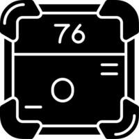 Osmium Glyph Icon vector