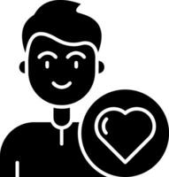 Heart Glyph Icon vector