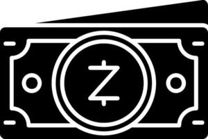 icono de glifo de zcash vector