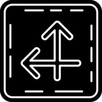 Intersect Glyph Icon vector