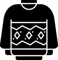 Sweater Glyph Icon vector