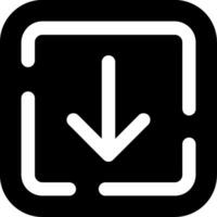 Down arrow Glyph Icon vector