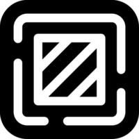Square Glyph Icon vector