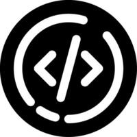 Code Glyph Icon vector