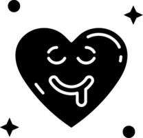 Drooling Glyph Icon vector