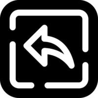 Left arrow Glyph Icon vector