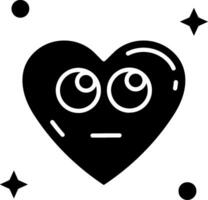 Rolling eyes Glyph Icon vector