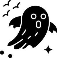 Ghost Glyph Icon vector