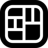 Layout Glyph Icon vector