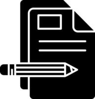 Edit Glyph Icon vector