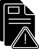 Alert Glyph Icon vector