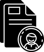 Identification Glyph Icon vector