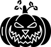 icono de glifo de calabaza vector