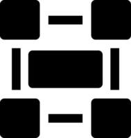 Rectangle frame Glyph Icon vector