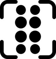 Reorder dots vertical Glyph Icon vector