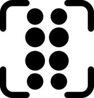 Reorder dots vertical Glyph Icon vector