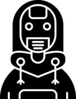 Robot Glyph Icon vector