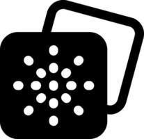 Grid dots Glyph Icon vector