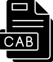 Cab Glyph Icon vector