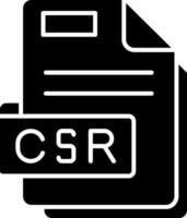 Csr Glyph Icon vector