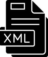 Xml Glyph Icon vector