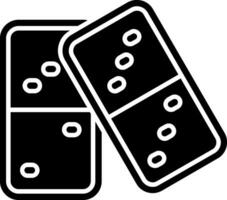 Domino Glyph Icon vector