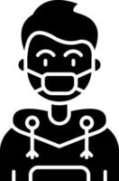 Face mask Glyph Icon vector