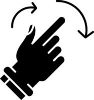 Rotate Right Glyph Icon vector