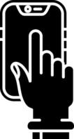 Touch Device Glyph Icon vector