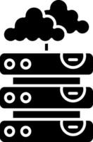 Server Glyph Icon vector