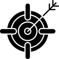 Target Glyph Icon vector