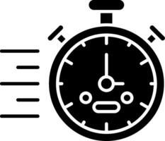 Stopwatch Glyph Icon vector