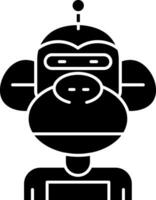 Robot Glyph Icon vector