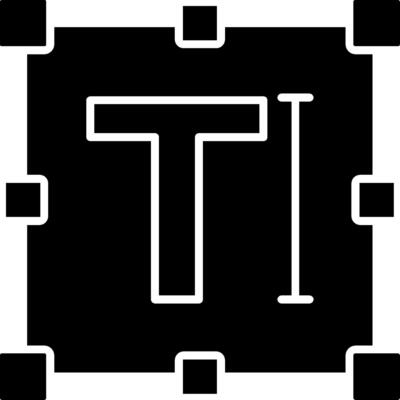 Text Glyph Icon
