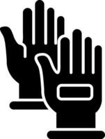 Hand gloves Glyph Icon vector