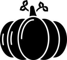 icono de glifo de calabaza vector